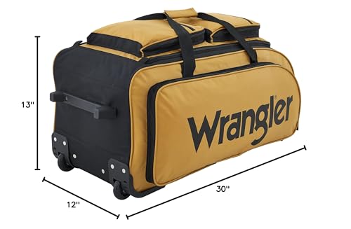 Wrangler Wesley Rolling Duffel Bag - Luggage Travel Bags by Handbags Specialist Headquarter | Available at Handbags Specialist Headquarter