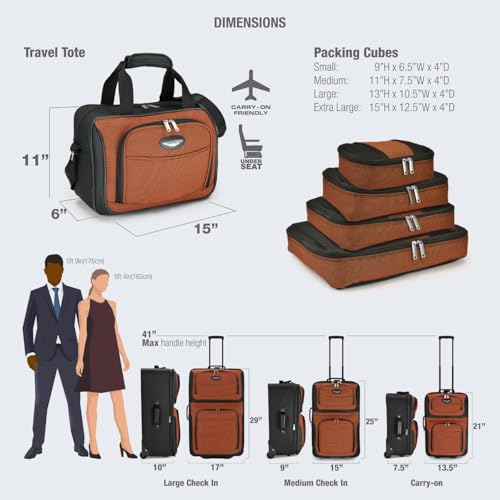 Travel Select Amsterdam 4-Pc Expandable Luggage Set -  by Handbags Specialist Headquarter | Available at Handbags Specialist Headquarter