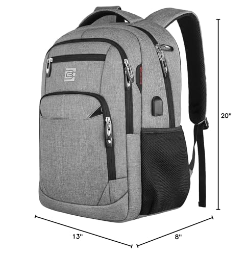 Volher Anti-Theft USB Laptop Backpack - Rose Red