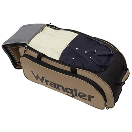 Wrangler Wesley Rolling Duffel Bag - Luggage Travel Bags by Handbags Specialist Headquarter | Available at Handbags Specialist Headquarter