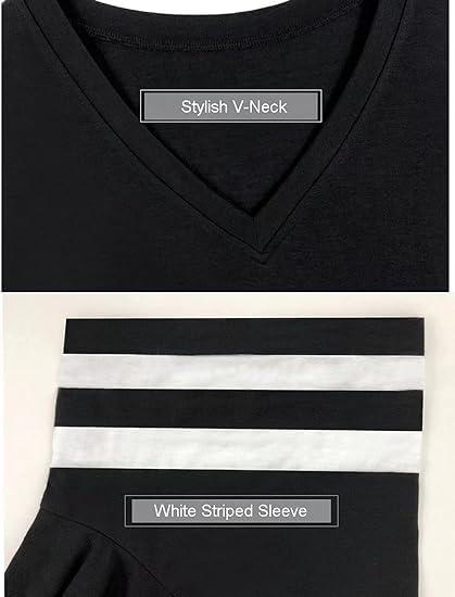 Summer V-Neck Plus Tunic Tee for Women 1X-5X - Woman T-Shirt by Handbags Specialist Headquarter | Available at Handbags Specialist Headquarter