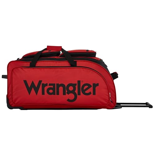 Wrangler Wesley Rolling Duffel Bag - Luggage Travel Bags by Handbags Specialist Headquarter | Available at Handbags Specialist Headquarter