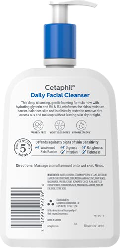 Cetaphil Gentle Foam Cleanser - 20 oz for Sensitive Skin -  by Handbags Specialist Headquarter | Available at Handbags Specialist Headquarter