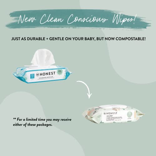 The Honest Company Hypoallergenic Multi-Use Baby Wipes for Sensitive Baby Skin, Pattern Play, 10 Count