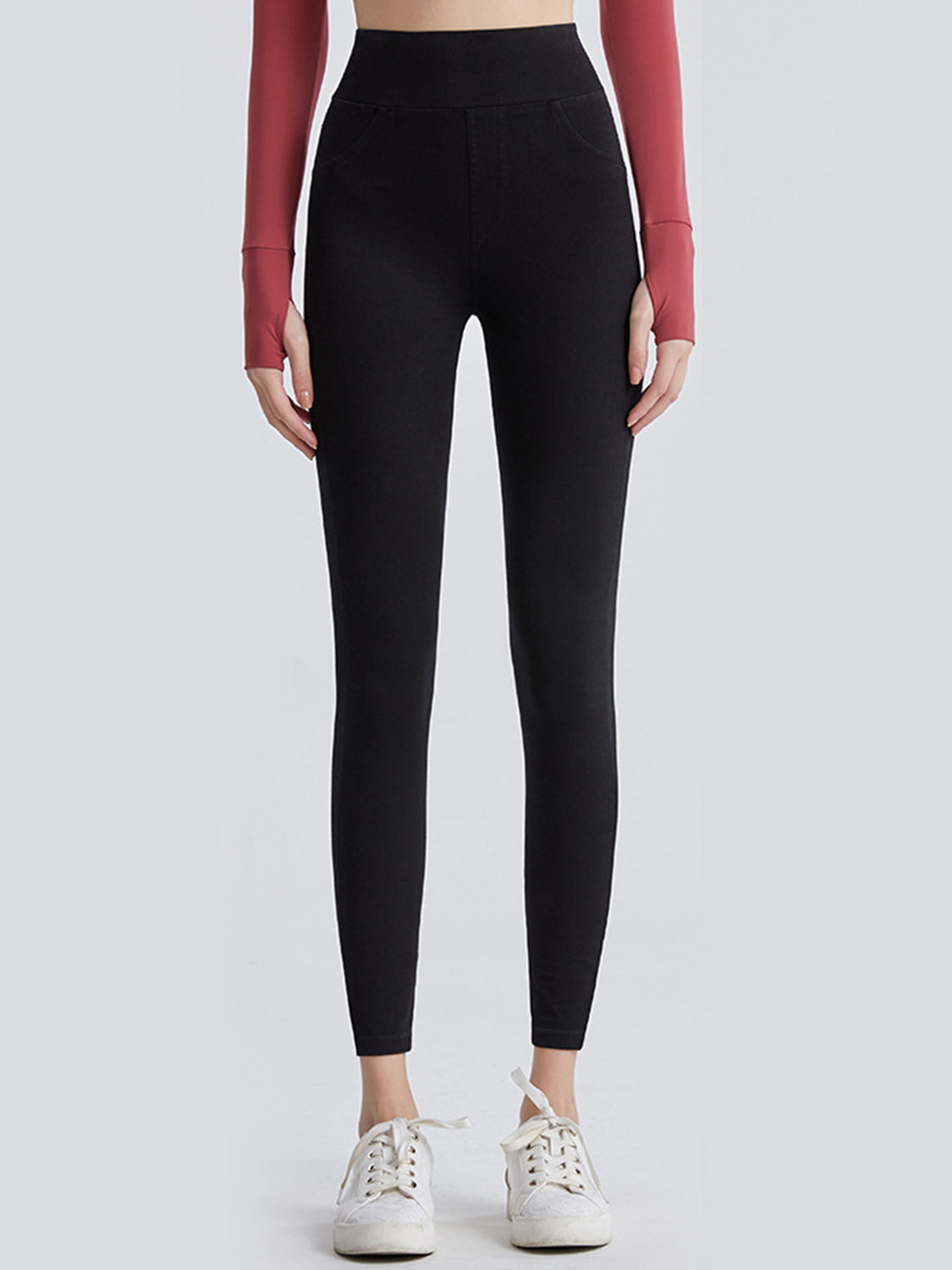 Wide Waistband Sports Leggings - Leggings by Trendsi | Available at Handbags Specialist Headquarter