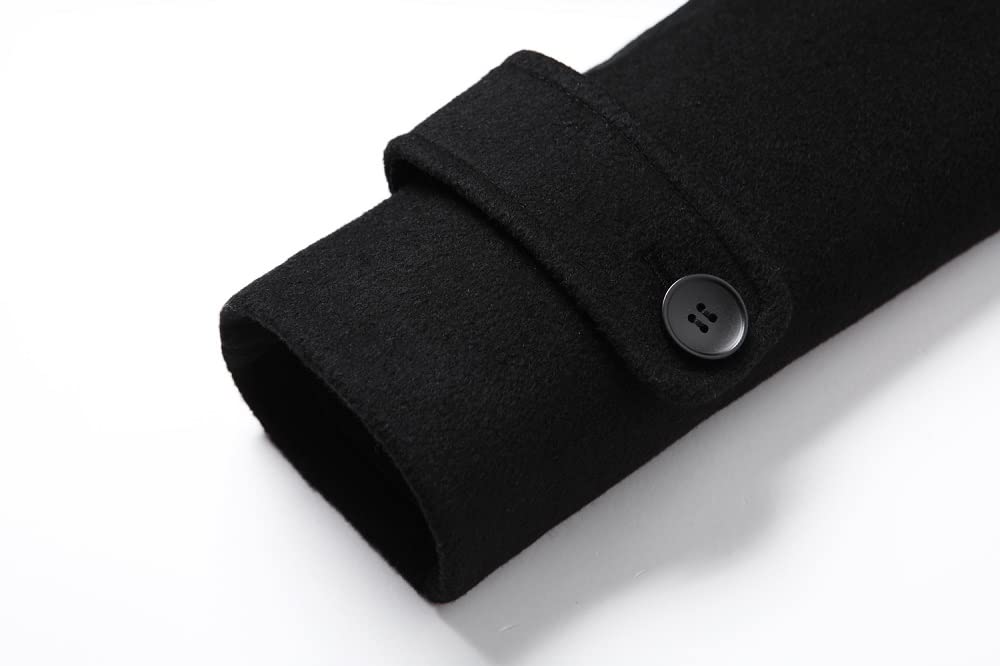 Men's Premium Wool Blend Double Breasted Coat