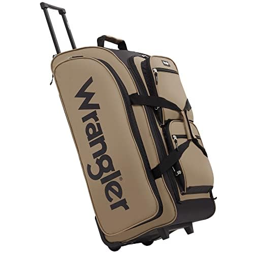 Wrangler Wesley Rolling Duffel Bag - Luggage Travel Bags by Handbags Specialist Headquarter | Available at Handbags Specialist Headquarter