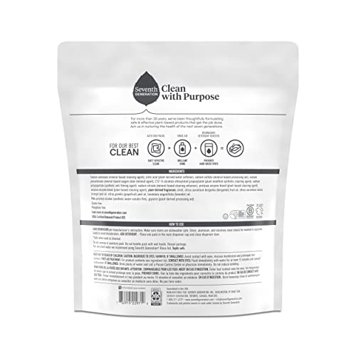 SeventhGen Citrus Sparkle Dishwasher Tabs Duo Pack -  by Handbags Specialist Headquarter | Available at Handbags Specialist Headquarter