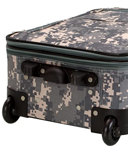 Charcoal Rockland Journey Expandable Luggage Set -  by Handbags Specialist Headquarter | Available at Handbags Specialist Headquarter