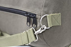 Waxed Canvas Military Duffle Bag, Olive Green
