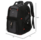 SHRRADOO 50L USB Travel Laptop Backpack - Airline Approved - Backpack Bags by Handbags Specialist Headquarter | Available at Handbags Specialist Headquarter