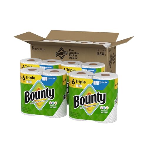 Bounty FlexiSheets: 8 Triple = 24 Regular Rolls -  by Handbags Specialist Headquarter | Available at Handbags Specialist Headquarter