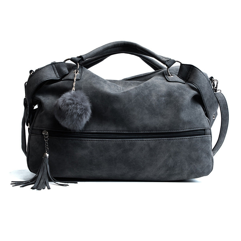 Hair ball matte handbag
