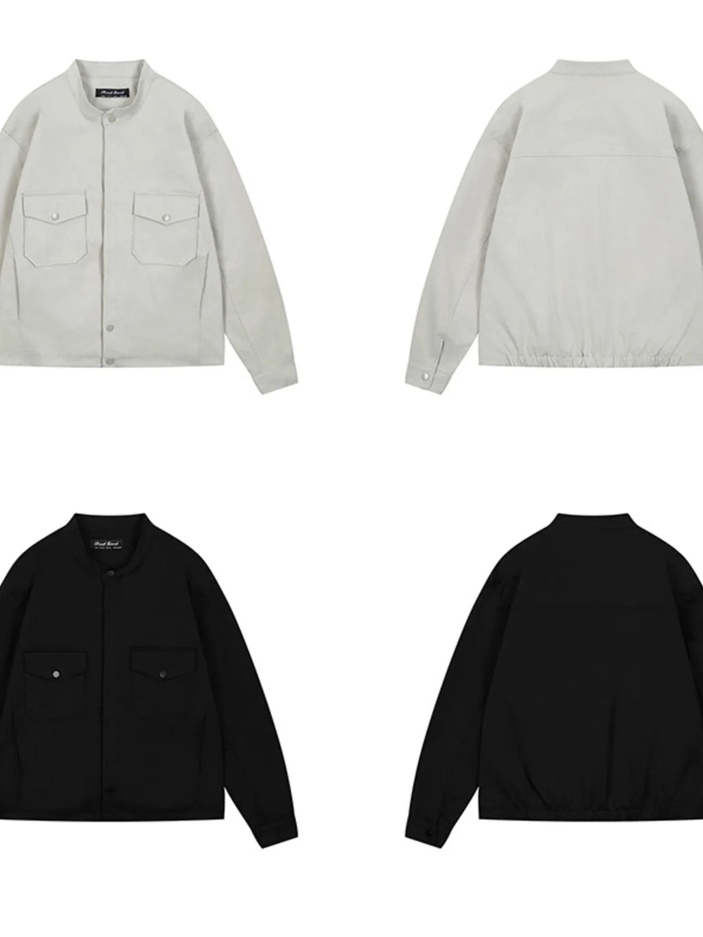 Men's Long Sleeve Jacket with Chest Pockets - Men's jackets by Trendsi | Available at Handbags Specialist Headquarter