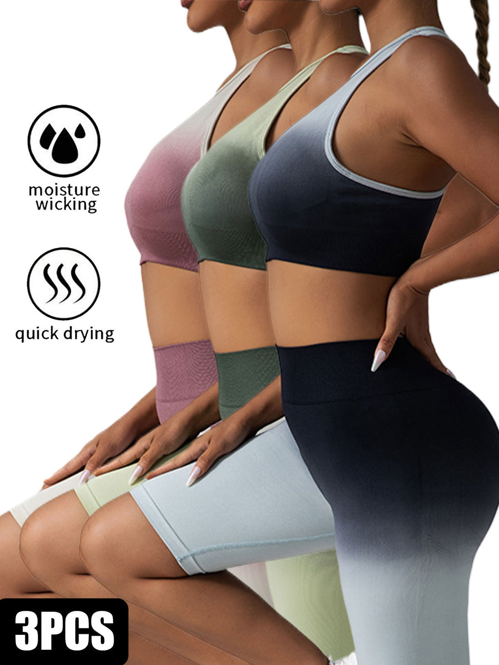 TriFit Women's Racerback Sports Bras - Medium Support - Women's Bra by Trendsi | Available at Handbags Specialist Headquarter