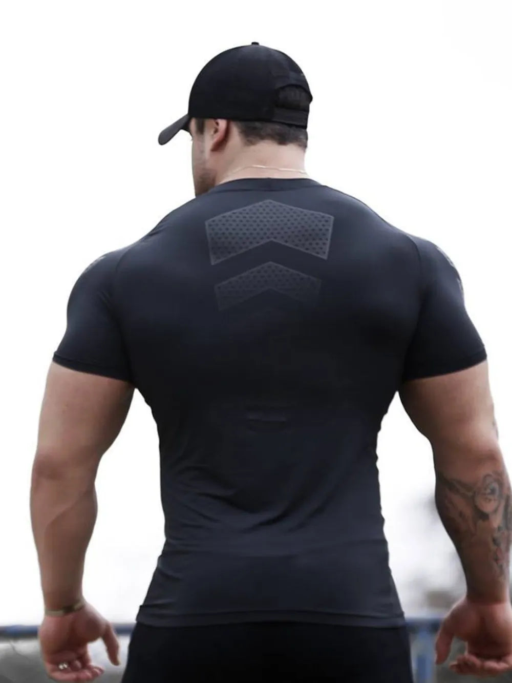 Men's Plus Size Round Neck Short Sleeve T-Shirt - mens-shirts by Trendsi | Available at Handbags Specialist Headquarter