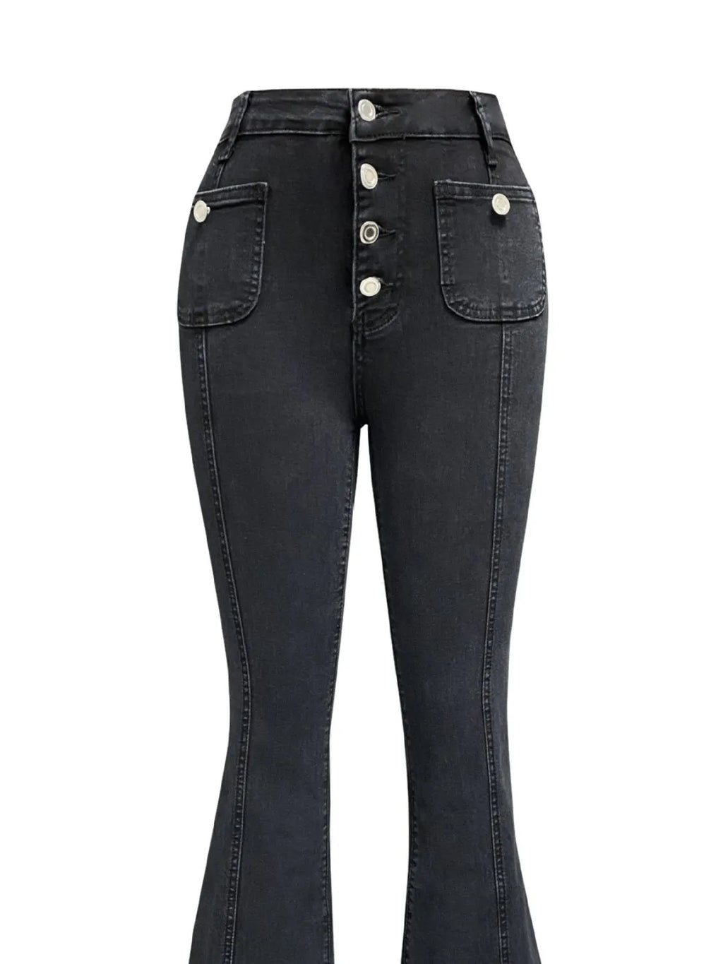 Flare Jeans with Pockets - Women / Jeans & Denim by Trendsi | Available at Handbags Specialist Headquarter
