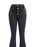 Flare Jeans with Pockets - Women / Jeans & Denim by Trendsi | Available at Handbags Specialist Headquarter