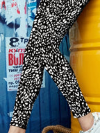 Printed High Waist Skinny Leggings - Leggings by Trendsi | Available at Handbags Specialist Headquarter