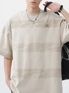 Men's Plus Size Basic style Round Neck Striped T-Shirt - Men's T-Shirt by Trendsi | Available at Handbags Specialist Headquarter