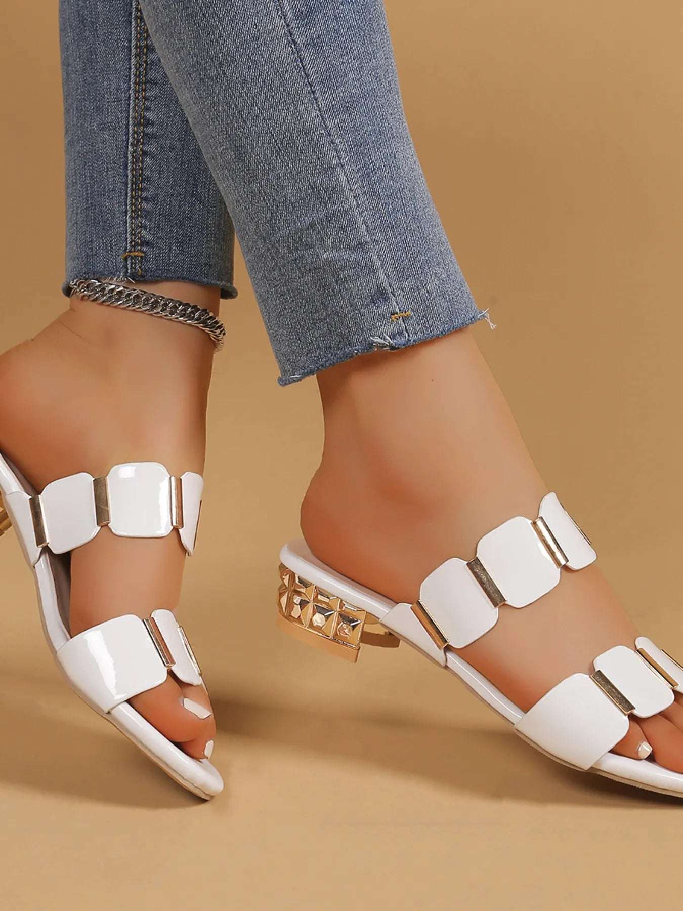 Open Toe Block Heels Sandals - Women Sandals by Trendsi | Available at Handbags Specialist Headquarter
