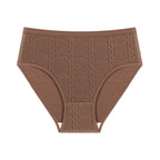 LuxeJacquard Women's Solid Colour Comfort Panties