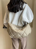 Quilted Polyester Crossbody Bag - Handbags by Trendsi | Available at Handbags Specialist Headquarter