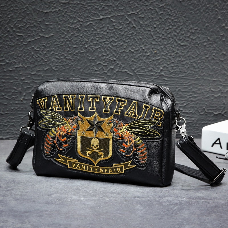 Men's Embroidered Pattern Clutch Bag