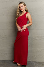 Plus Size Scoop Neck Maxi Tank Dress - Dresses by Trendsi | Available at Handbags Specialist Headquarter