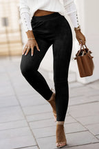 High Waist Skinny Leggings - Leggings by Trendsi | Available at Handbags Specialist Headquarter