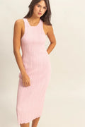 HYFVE Round Neck Bodycon Ribbed Knit Dress - Maxi Dress by Trendsi | Available at Handbags Specialist Headquarter
