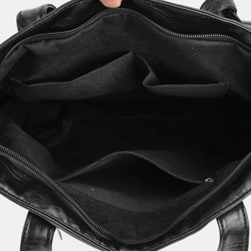 PU Leather Medium Handbag - Tote Bag by Trendsi | Available at Handbags Specialist Headquarter