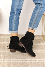 Legend Women's Fringe Cowboy Western Ankle Boots - Women Sandals by Trendsi | Available at Handbags Specialist Headquarter