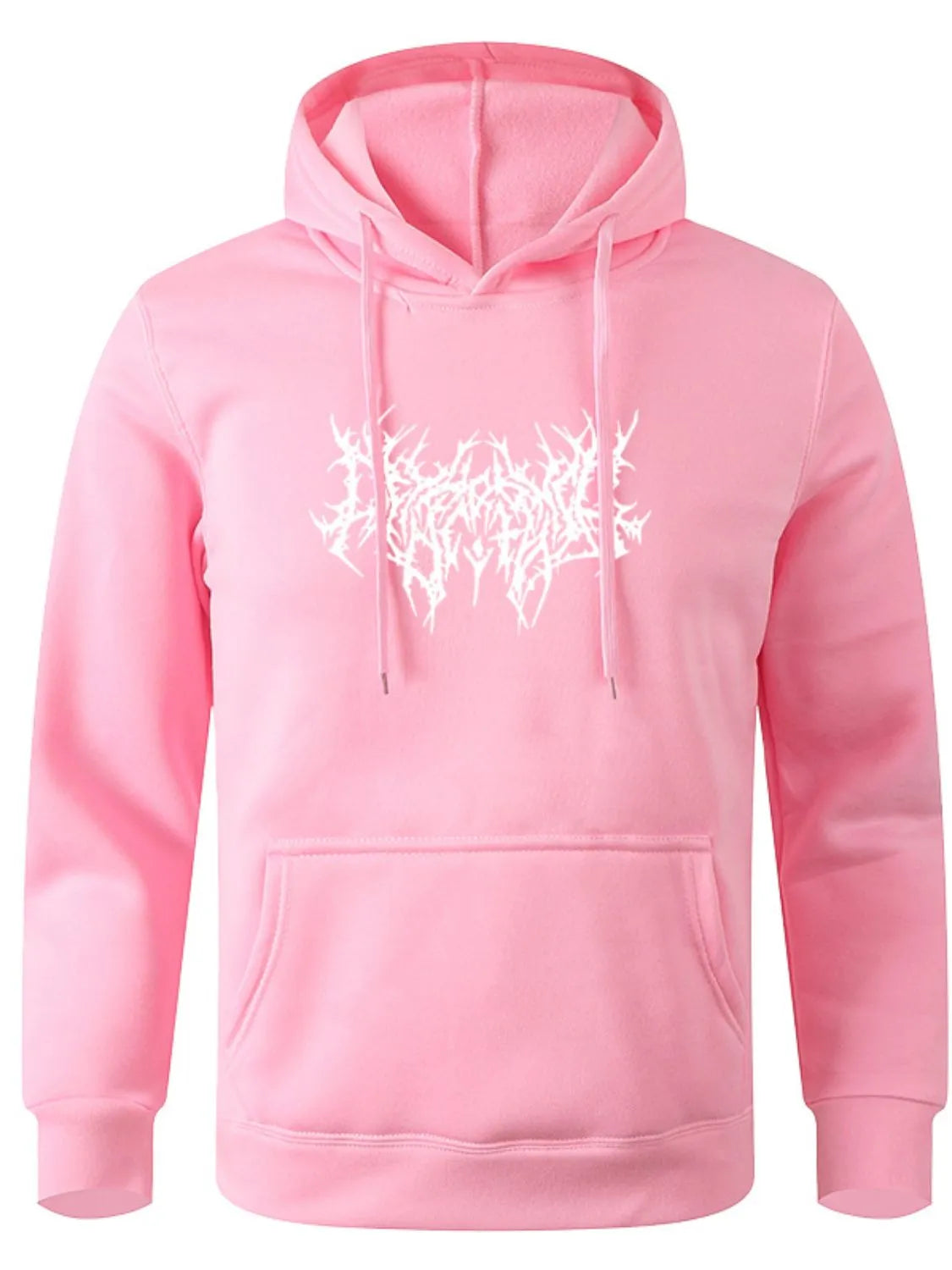 Men's Full Size Drawstring Graphic Long Sleeve Hoodie Plus Size - Men's Sweatshirts by Trendsi | Available at Handbags Specialist Headquarter