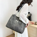 Bow Polyester Medium Tote Bag - Tote Bag by Trendsi | Available at Handbags Specialist Headquarter