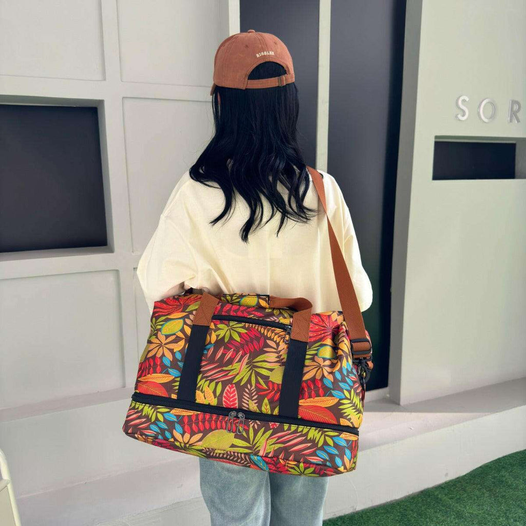 Canvas Printed Travel Bag - Luggage Travel Bags by Trendsi | Available at Handbags Specialist Headquarter
