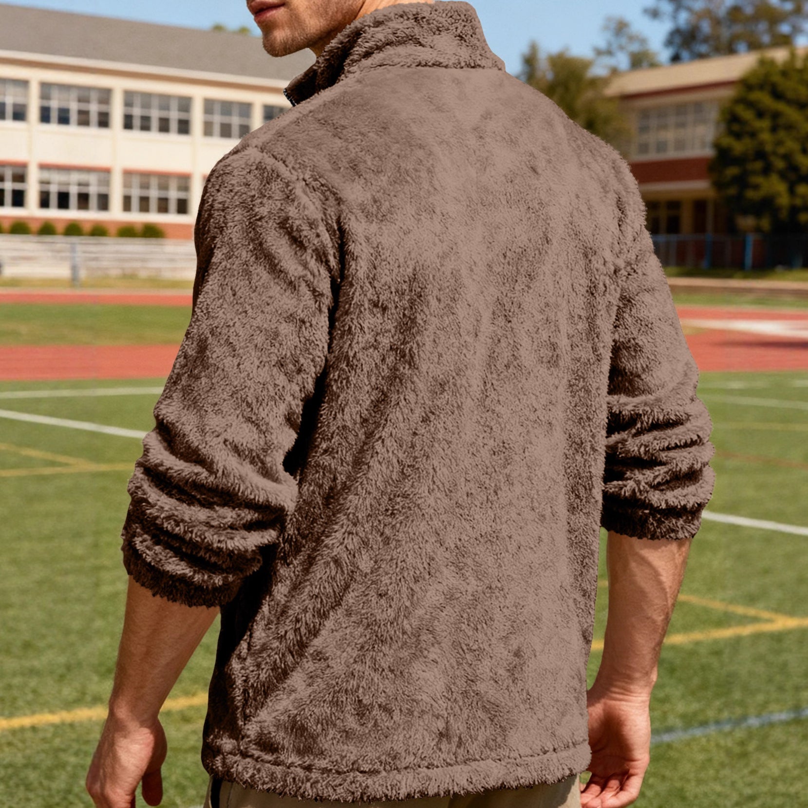 Leisure Sports Loose Zip Bejirog Stand-up Collar Jacket