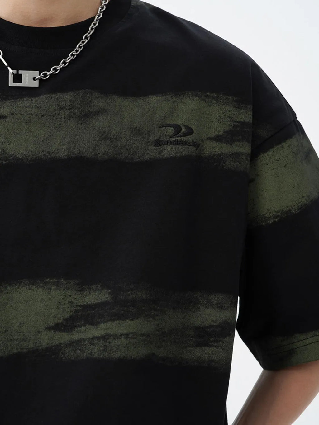 Men's Plus Size Basic style Round Neck Striped T-Shirt - Men's T-Shirt by Trendsi | Available at Handbags Specialist Headquarter