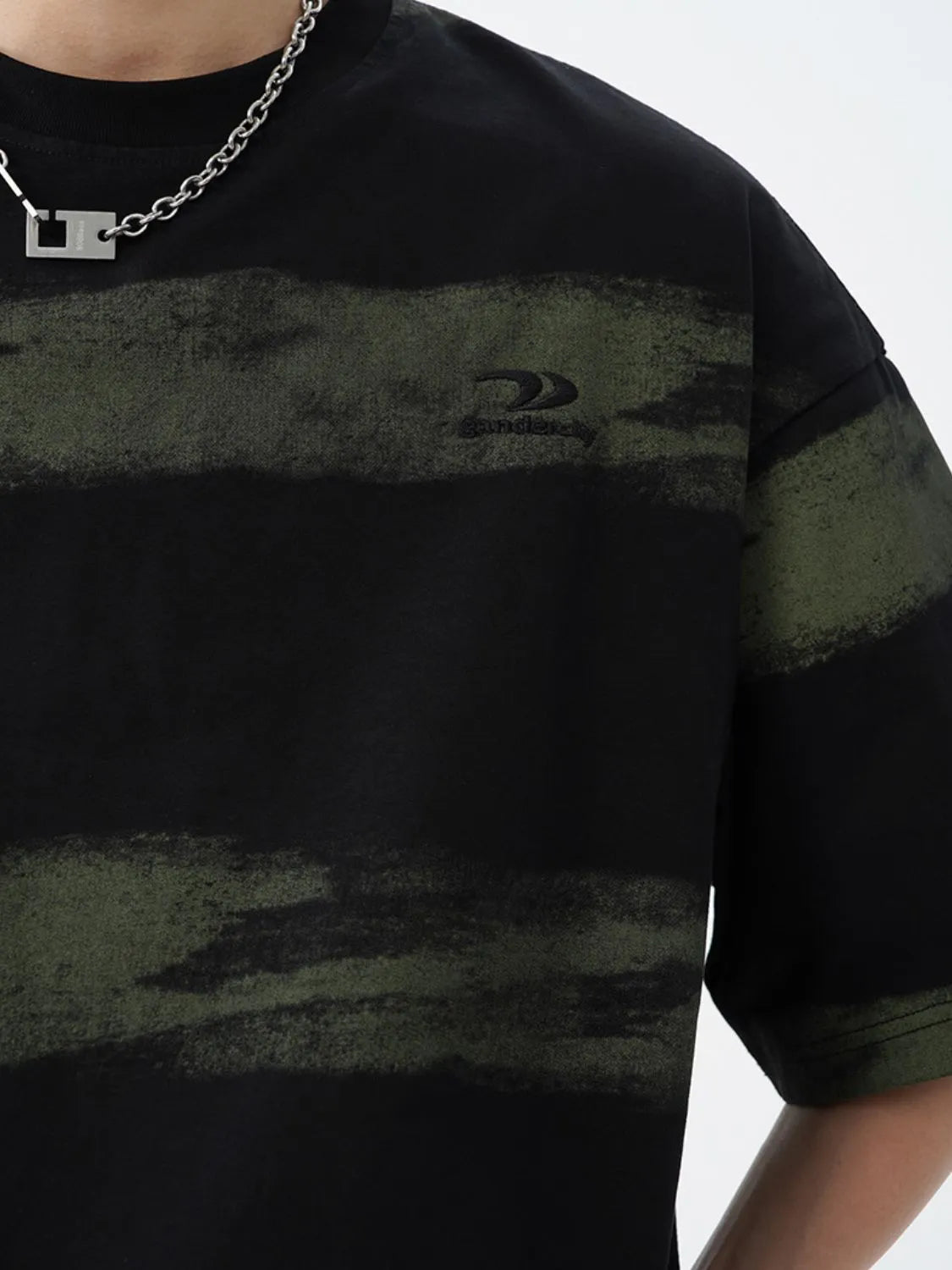 Men's Plus Size Basic style Round Neck Striped T-Shirt - Men's T-Shirt by Trendsi | Available at Handbags Specialist Headquarter