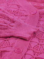 Buttoned Front Openwork Cardigan - Tops by Trendsi | Available at Handbags Specialist Headquarter