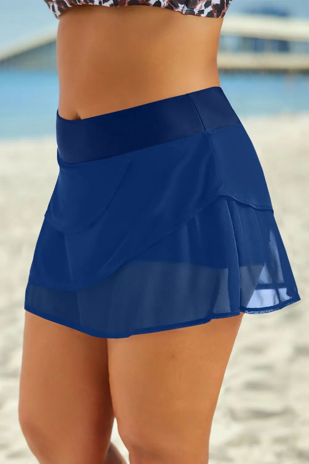 Elastic Waist Swim Skirt -  by Trendsi | Available at Handbags Specialist Headquarter
