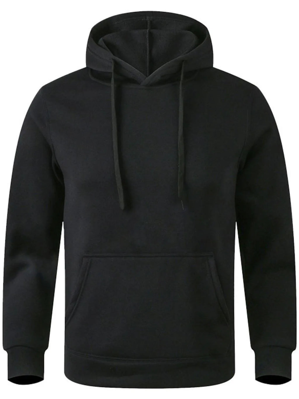 Men's Full Size Drawstring Long Sleeve Hoodie Plus Size - Men's Sweatshirts by Trendsi | Available at Handbags Specialist Headquarter