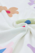 Printed Quarter Button Top and Drawstring Shorts Lounge Set - Sleepwear by Trendsi | Available at Handbags Specialist Headquarter