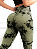 Tie-Dye High Waist Active Leggings - Leggings by Trendsi | Available at Handbags Specialist Headquarter