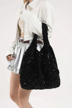 Sequin Polyester Handbag - Tote Bag by Trendsi | Available at Handbags Specialist Headquarter
