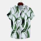 Men's Plus Size Printed Short Sleeve Casual Shirt - Men's Shirts by Trendsi | Available at Handbags Specialist Headquarter