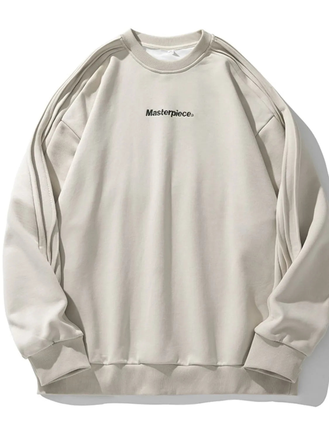 Men's Letter Round Neck Long Sleeve Sweatshirt - Men's Sweatshirts by Trendsi | Available at Handbags Specialist Headquarter