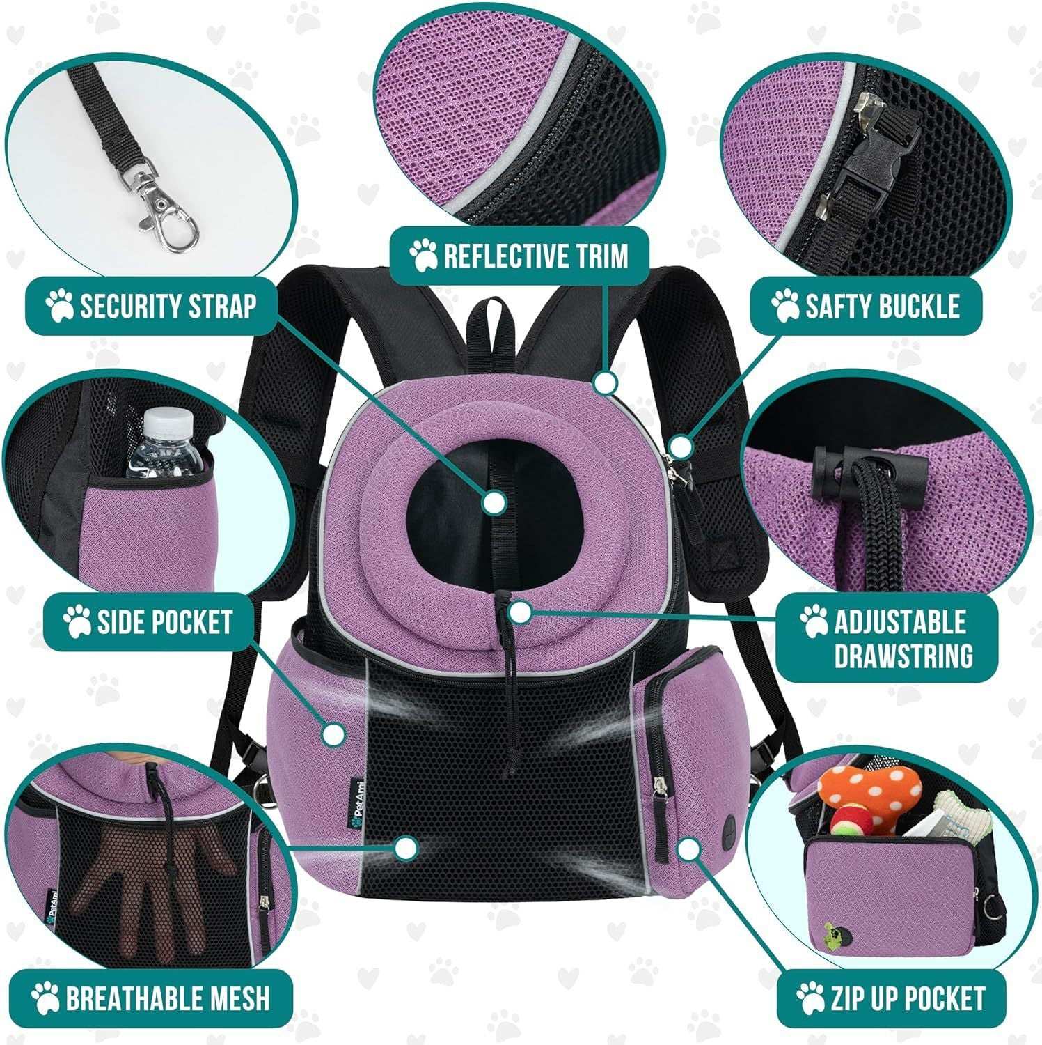 Pawsome Pup Pack: Portable & Breathable Dog Carrier - Backpack Bags by Trendsi | Available at Handbags Specialist Headquarter