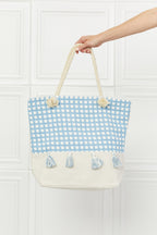 Justin Taylor Picnic Date Tassel Tote Bag - Tote Bag by Trendsi | Available at Handbags Specialist Headquarter