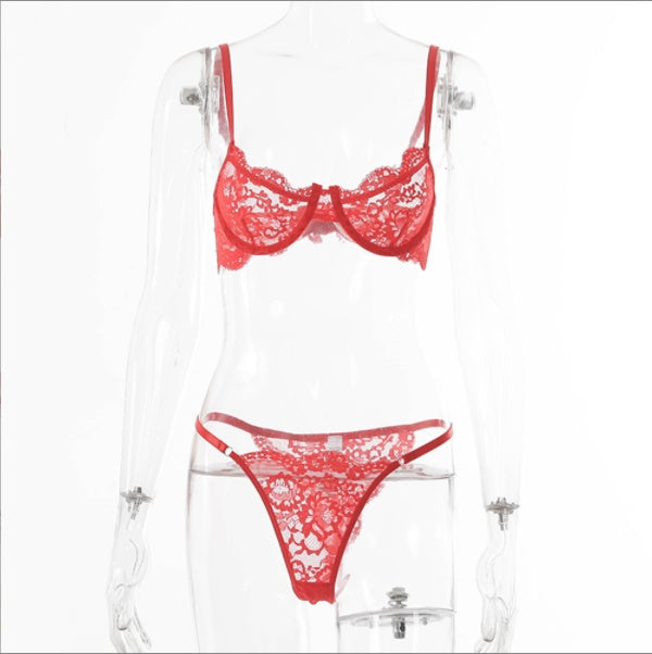VelvaLace Underwire Lingerie Set